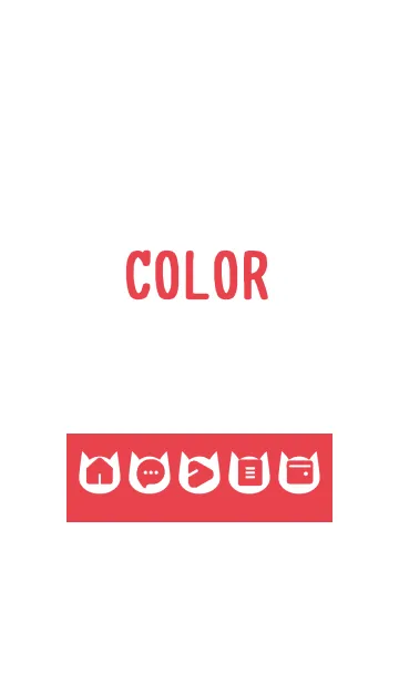 [LINE着せ替え] red color N03の画像1