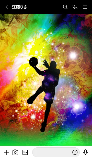 [LINE着せ替え] バスケットボール Basketball Rainbow2の画像3