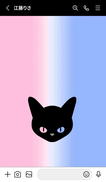 [LINE着せ替え] ブラック キャット 72の画像3