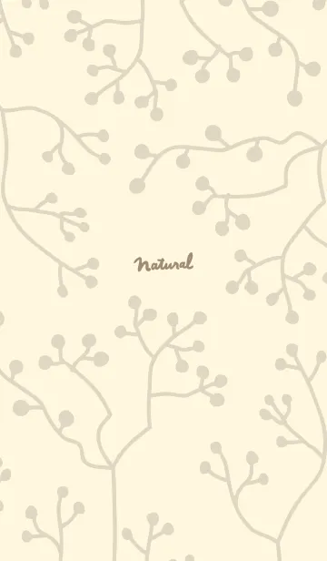 [LINE着せ替え] ナチュラル 枝 イエロー2の画像1