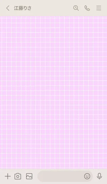 [LINE着せ替え] カラー方眼紙/ライトパープルピンクの画像3