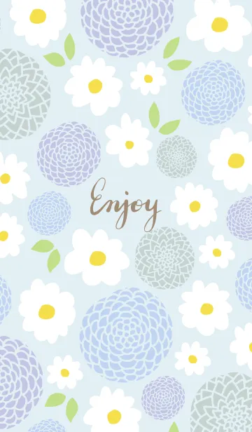 [LINE着せ替え] 白い花と鞠花5の画像1