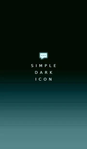 [LINE着せ替え] シンプル ダーク アイコン 55の画像1