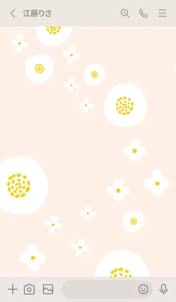 [LINE着せ替え] 3種の白い花17の画像3