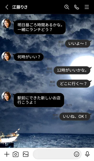 [LINE着せ替え] 神秘の月夜[3/30]。の画像4