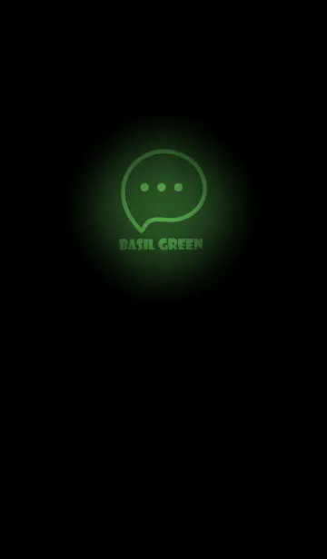 [LINE着せ替え] Basil Green Neon Theme V3 (JP)の画像1