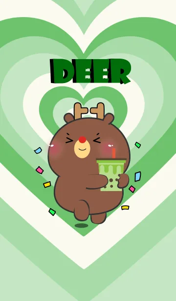 Deer Like Green Color Theme (JP)の着せ替えメイン画像