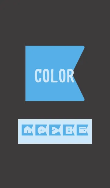 [LINE着せ替え] blue color O05の画像1