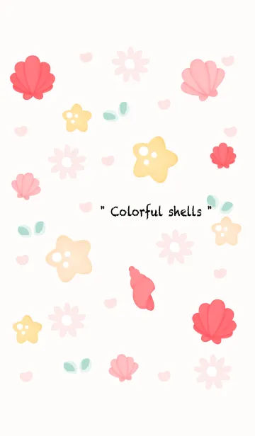 [LINE着せ替え] Sweet pastel shellsの画像1