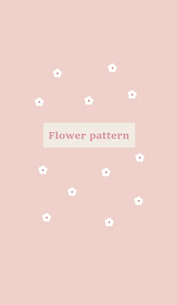 [LINE着せ替え] flower pattern #dustypinkの画像1