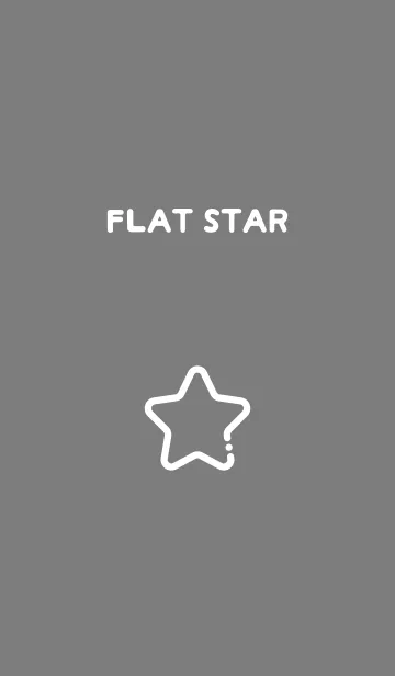 [LINE着せ替え] FLAT STAR / Greyの画像1