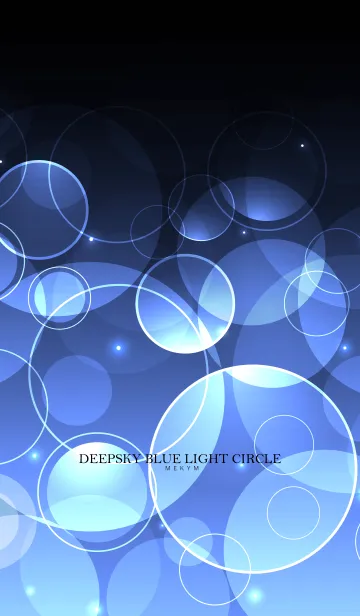 [LINE着せ替え] DEEPSKY BLUE LIGHT CIRCLEの画像1