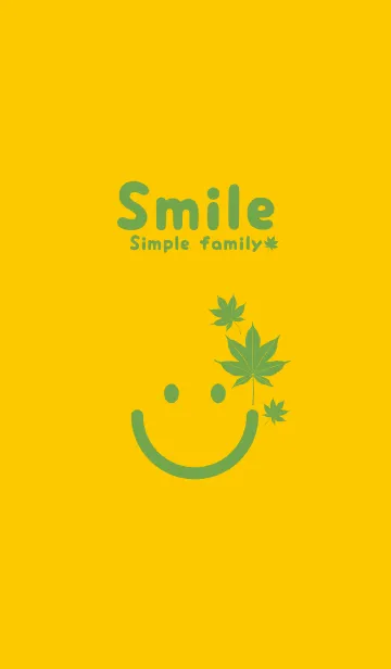 [LINE着せ替え] スマイル＆紅葉 向日葵色の画像1