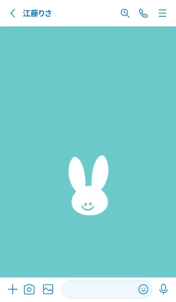 [LINE着せ替え] ホワイト ラビット 7の画像3