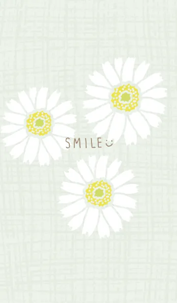 [LINE着せ替え] 3輪の白いガーベラ21の画像1