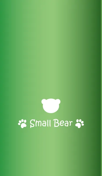 [LINE着せ替え] Small Bear *GLOSSYGREEN 2*の画像1