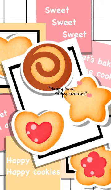 [LINE着せ替え] Sweet cookies 4 :')の画像1