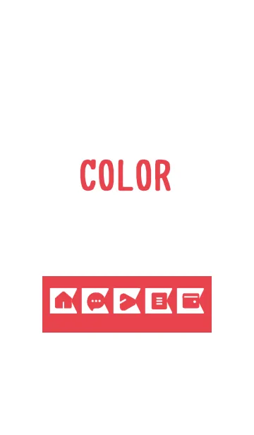 [LINE着せ替え] red color O03の画像1