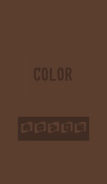[LINE着せ替え] brown color P01の画像1