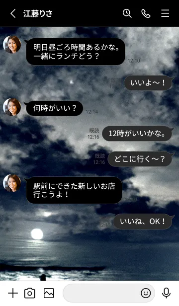 [LINE着せ替え] 癒やしの海と月[3/30]。の画像4