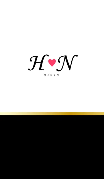 [LINE着せ替え] LOVE-INITIAL H&N イニシャル 5の画像1