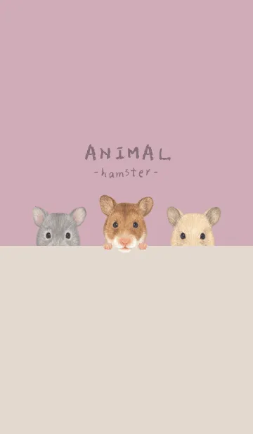 [LINE着せ替え] ANIMAL - ゴルハム - ダスティピンク[rev.]の画像1