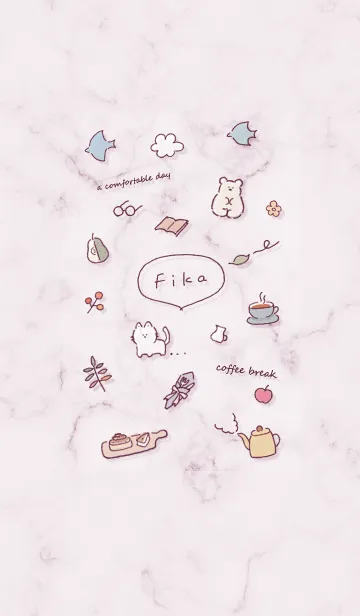[LINE着せ替え] Fikaマーブル♥バイオレット04_1の画像1