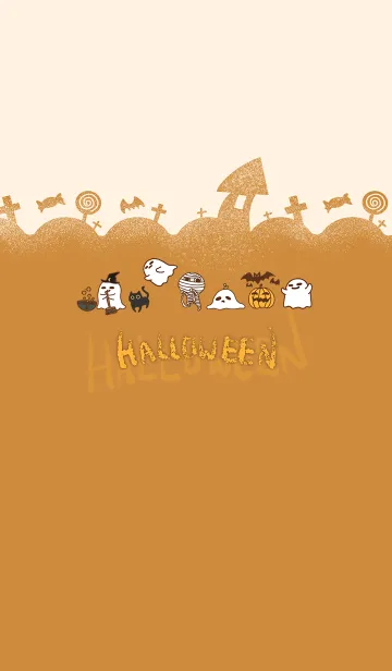 [LINE着せ替え] Halloween Carnival - Brownの画像1