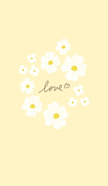 [LINE着せ替え] お花のホワイトリース26の画像1