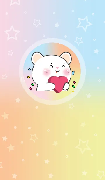 Simple White Mouse & Pastel Theme (JP)の着せ替えメイン画像