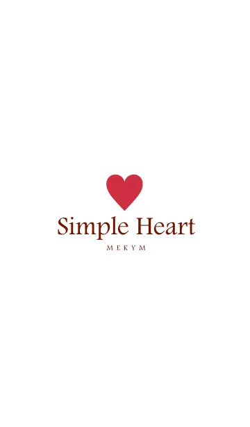 [LINE着せ替え] SIMPLE HEART-LOVE 11の画像1