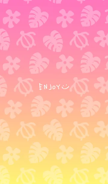 [LINE着せ替え] アロハ グラデーション11の画像1