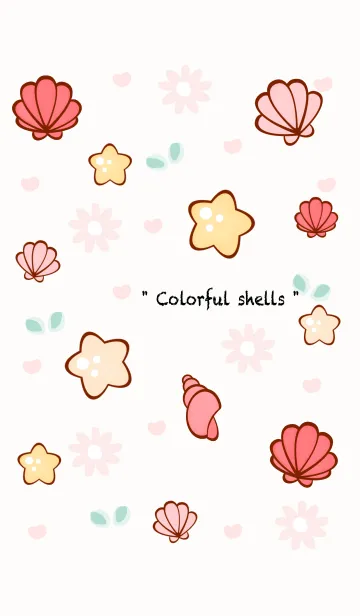 [LINE着せ替え] Lovely pastel shellsの画像1