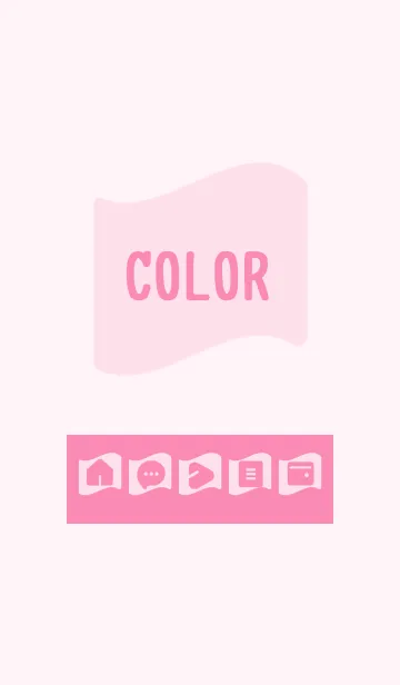 [LINE着せ替え] pink color P01の画像1