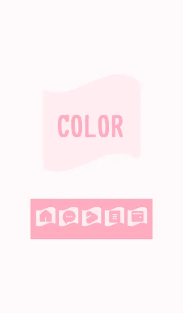 [LINE着せ替え] pink color P04の画像1
