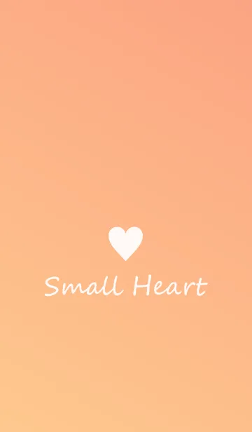 [LINE着せ替え] Small Heart *Orange Gradation 4*の画像1