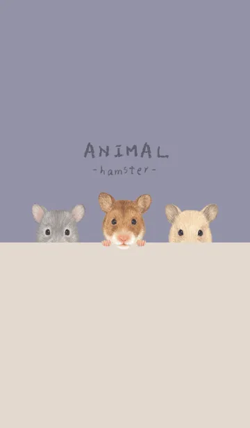 [LINE着せ替え] ANIMAL -ゴルハム- ダスティパープル[rev.]の画像1