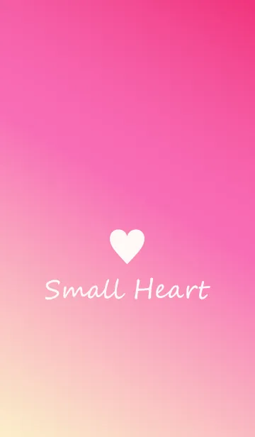 [LINE着せ替え] Small Heart *Pink Gradation 8*の画像1