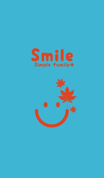 [LINE着せ替え] スマイル＆紅葉 アクアの画像1