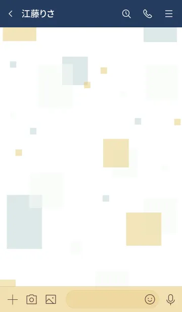 [LINE着せ替え] 四角たくさん7の画像3