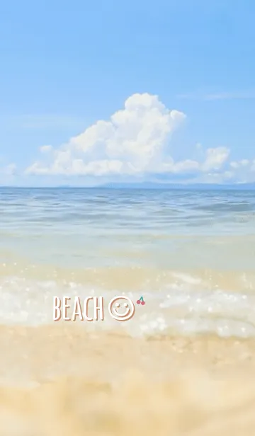 [LINE着せ替え] 海辺 さくらんぼ<オレンジ>の画像1