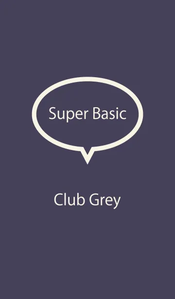 [LINE着せ替え] Super Basic Club Greyの画像1