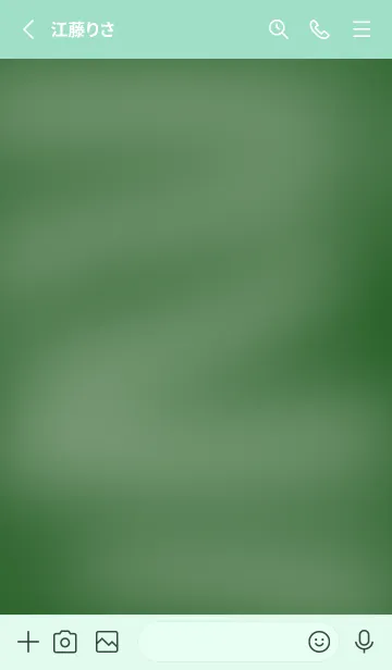 [LINE着せ替え] シンプルな黒板/ライトミントグリーンの画像3