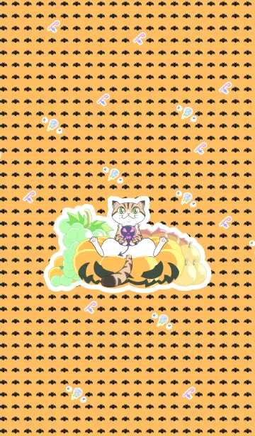 [LINE着せ替え] ねこさま と たのしい ハロウィン 着せかえの画像1