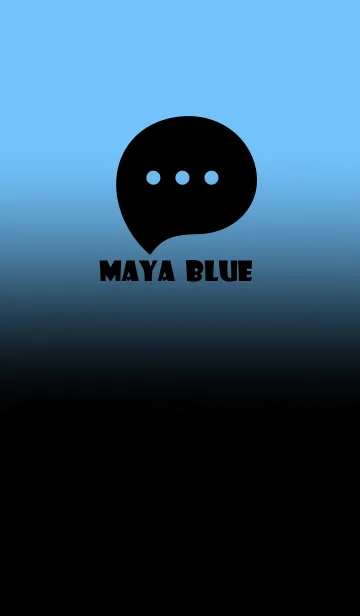 [LINE着せ替え] Black & Maya Blue  Theme V2 (JP)の画像1