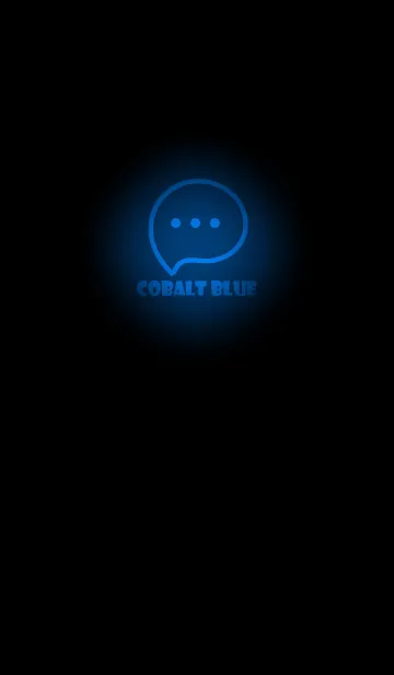 [LINE着せ替え] Cobalt Blue Neon Theme V3 (JP)の画像1