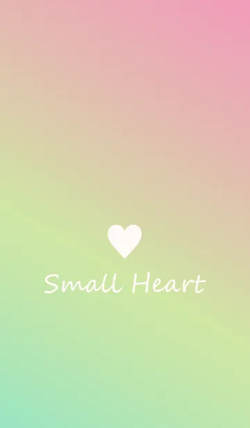 [LINE着せ替え] Small Heart *Green+Yellow+Pink*の画像1