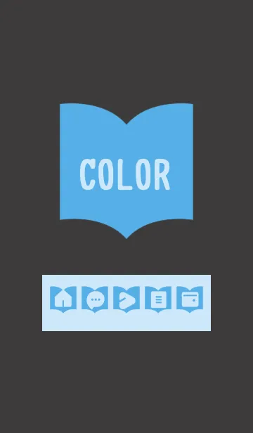 [LINE着せ替え] blue color Q05の画像1