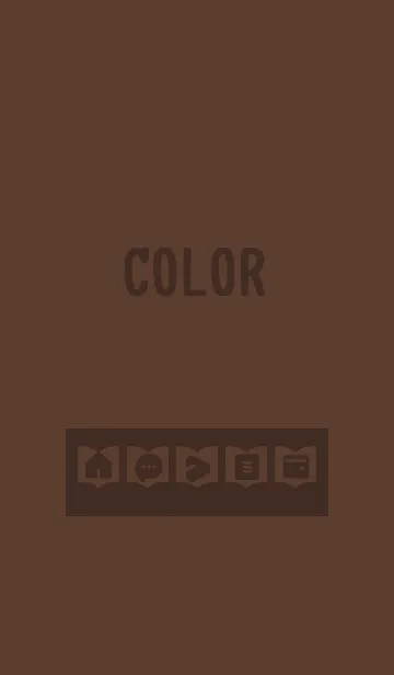 [LINE着せ替え] brown color Q01の画像1
