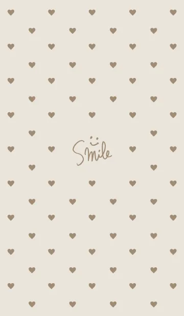 [LINE着せ替え] 大人ハート ベージュ2の画像1